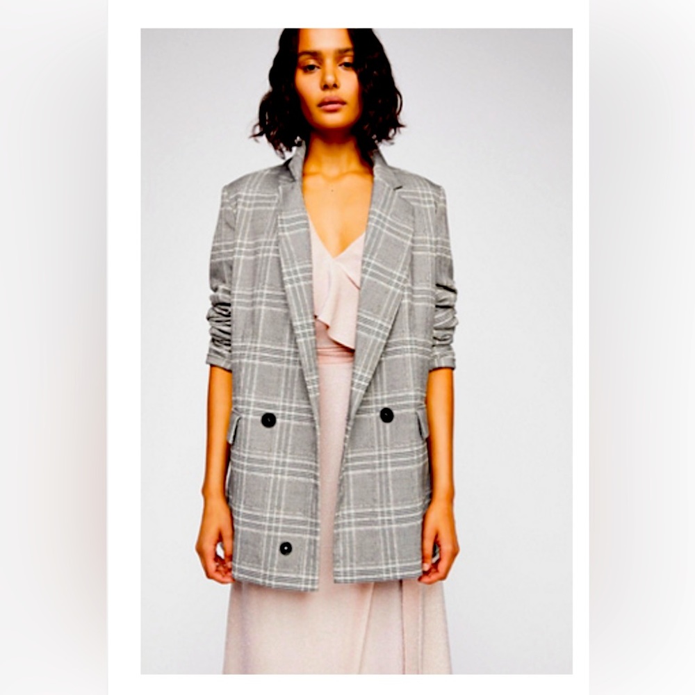 Free People Sporty Uptown Girl Blazer size large